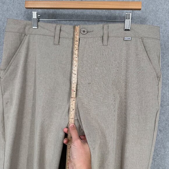 Travis Mathew Mens Open to Close Pants Trousers 36 Tan Khaki Golf Stretch 75532 - Picture 13 of 15